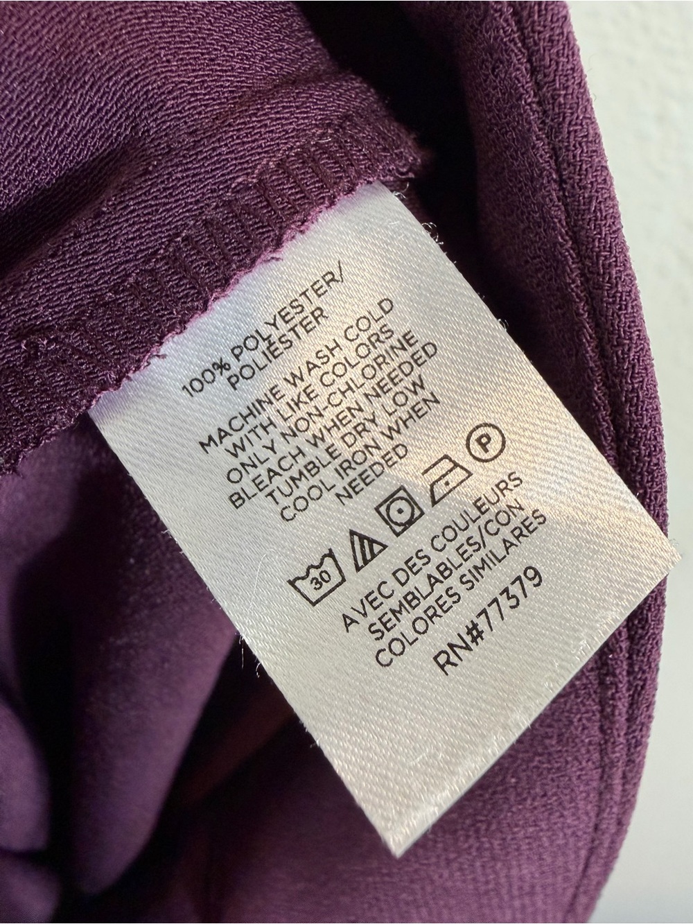 Ann Taylor Plum Wide-Leg Pull-On Pants - Picture 10 of 11